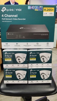 TP-Link VIGI 4 Channel PoE + 4Pcs PoE Dome 半球鏡  網絡錄影機 #cctv #hikvision #監控 #天眼 #Nvr #商業專用 #vigi #tpl