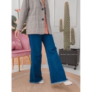 Sandra Bootcut Jeans Dark Blue 2Wins Exclusive [Jeans Longgar, Loose, Jeans Plus Size]