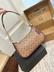 蔻馳Coach單肩腋下包斜挎包  月牙包麻將包6