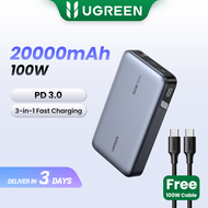 UGREEN Powerbank 20000mAh 100W Super Fast Charging for Tablet Laptop Cellphone iPhone 15 pro max XIAOMI SAMSUNG S24 S23 S22 S21 MacBook pro Air