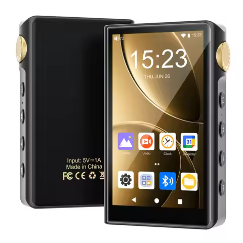 Android 12 HiFi MP3 Player 96GB Built-in Bluetooth WiFi Lossless DSD Audio Player Support 512GB TF C