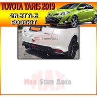 TOYOTA YARIS 2019-2021 GR LOOK REAR SKIRT (GR) REAR SKIRT FOR YARIS BUMPER SKIRT LIP CAR BODYKIT GR 