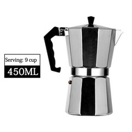 【Customizable】 Geyser Coffee Maker Pots Moka Pot Italian Coffee Machine Espresso Aluminum Outdoor St