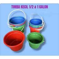 SMALL BUCKET FOR MULTIPURPOSE BATHROOM EQUIPMENT, size 1/, 2 GALLON & 1 GALLON