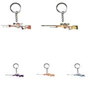 AWP game CS2 CSGO Mica Acrylic 8cm aiming gun model keychain to decorate backpacks and gamer accesso