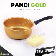 SERBU MURAH - Panci MIE 18 cm + FREE SPONS CUCI PIRING - Panci Mie Gold // PINK - Panci Mie / Panci 