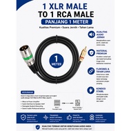 1 XLR Male to 1 RCA Male Audio Cable 1M