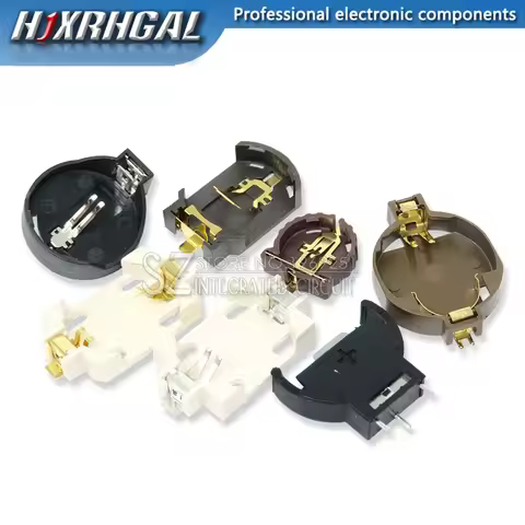 5PCS/lot BS-2 BS-6 BS-8 BS-10 3V CR2025 CR2032 CR1220 Button Battery ibuw Socket Holder Battery Stor