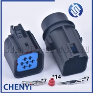 7 Pin 3.5 mm WPT-596 3U2Z-14S411-YGA 7 way waterproof Automotive plug male or female plastic wire ca