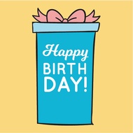 STICKER HAPPY BIRTHDAY 80PCS / CUSTOM STICKER LABEL FOR BIRTHDAY