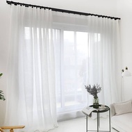 window curtain sheer white 300cm