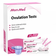 MomMed Ovulation Test Strips (LH25) with 25 Collection Cups, Reliable LH Surge Predictor OPK Kit, Ac