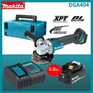 【ของแท้ 100%】Makita เครื่องเจียรไร้สาย DGA404 เครื่องตัดแบบไม่มีแปรง มาพร้อมกับแบตเตอรี่ลิเธียม 18V 