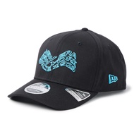 Golf Wave Logo Black 9SEVENTY Stretch Snapback Cap