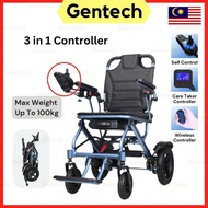 Coated Lightweight Electric Wheelchair Automatic Wheelchair Kerusi Roda Elektrik Ringan Travel