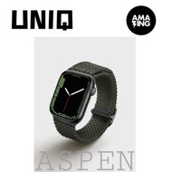 UNIQ - UNIQ ASPEN 編織帶彈性可調校式APPLE WATCH41/40/38mm錶帶 -綠色