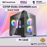 DARKFLASH C275P DUAL CHAMBER MATX CASING - BLACK
