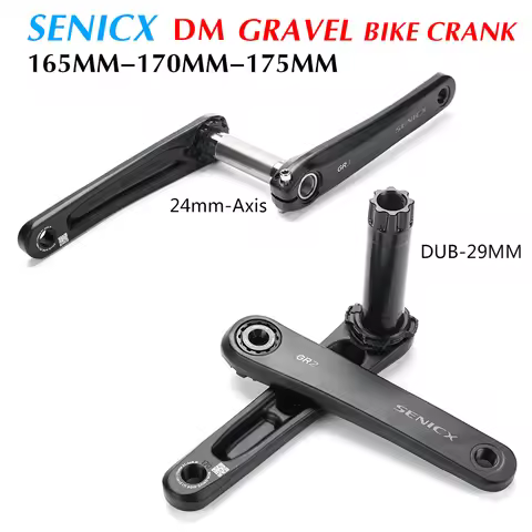 SENICX GR2/GR3 Road Cyclocros Aluminum Crank 165/170/175mm for Road Folding Bike