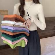 ANVERS | Women Turtleneck Sweater Shirt, Korean style versatile Slim Long-sleeve S0002