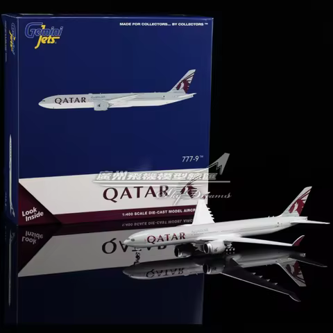 GeminiJets GJQTR2 Diecast 1:400 Scale QATAR B777-9 A7-BKA Static Alloy Aircraft Model Metal Plane Co
