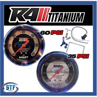 R4 DIESEL 60 PSI 30 PSI Turbo Auto Meter Boost Pressuere Meter Gauge Black/Silver