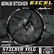 Rim stickers, rim stickers, cutting rims, yamaha mio sporty, m3, mioS, MioGT, mioJ, mioSOUL