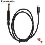 LIMERENCIA USB C to TS Cable, 1/4 Inch Plug and Play USB C to 6.35mm Cable, Sound Cable USB Type C A