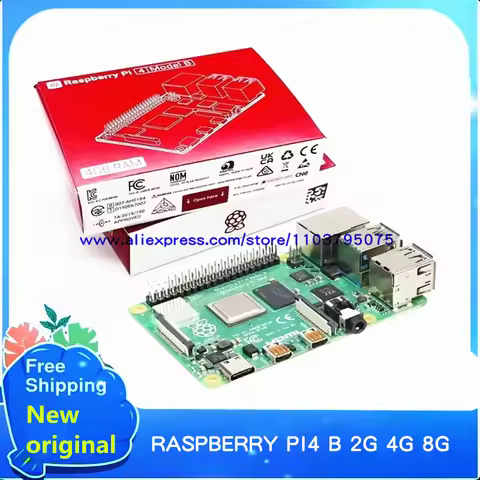 1pcs/lot 100% New original Raspberry Pi 4 Model B 8GB/4GB/2GB Cortex-A72 ARM v8 1.5GHz Support 2.4/5