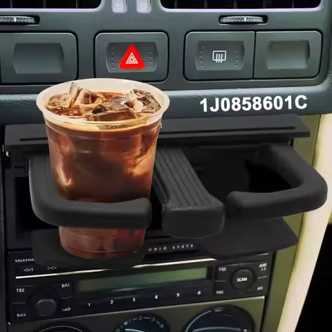 1J0858601C 8P0885995B Foldable Water Cup Drink Holder Beverage Bottle Mount Stand For VW Jetta Golf 