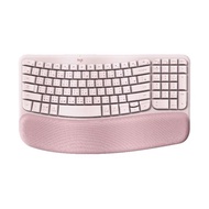 羅技Wave Keys人體工學鍵盤-玫瑰粉 920-012315