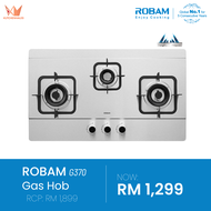 Robam Built-in 3 Burner Gas Hob G370 (Stainless Steel)