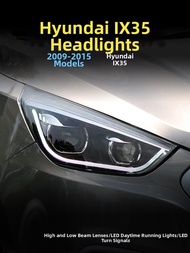 IX35 Car Headlight Assembly LED Laser Dual Light Lens Daytime Running Turn Light