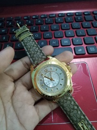 JAM TANGAN COACH TALI KULIT ORIGINAL | JAM TANGAN WANITA | JAM TANGAN CEWEK | FASHION WANITA