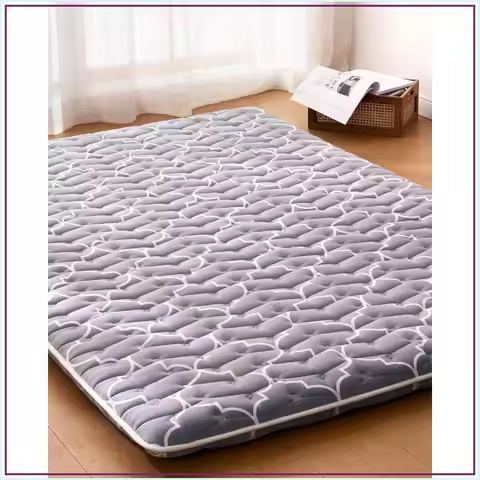 6th Gen Japanese Floor Futon Mattress - Extra-Thick 9-Layer, 100% High-Density Foam, Twin Size 39x80
