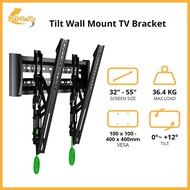 TV Bracket / Wall Mount / Bracket Tilt / TV Bracket Fix Tilt / INXUS C2-T Tilt TV Bracket / 32" - 55" TV Wall Mount / Tilting Bracket ( with Installation ) / Suitable for Prism, Sony, LG, Samsung, Philips Fix Wall Mount