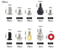 【LZ】 228/360 pçs parafuso do computador conjunto de acessórios kit diy placa-mãe montagem parafuso c