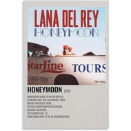 Lana Del Rey Honeymoon Album Cover Poster Canvas Wall Art Bwu S Room Aesthetic Posters