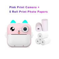Children Print Camera Thermal Printer 2.4 inch IPS Screen Kid Digital Photo Camera support TF Card S