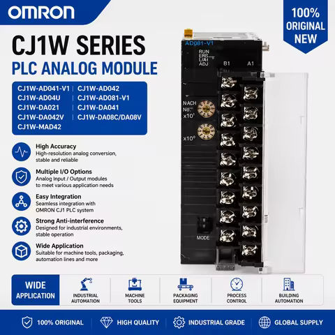 OMRON PLC Module CJ1W-AD041-V1 CJ1W-AD042 CJ1W-AD04U CJ1W-AD081-V1 CJ1W-DA021 CJ1W-DA041 CJ1W-DA042V