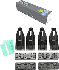 Terzo (by PIAA) EH438 Roof Rack Base Mounting Holder Set, 4 Pieces, Black, Nissan Days, Mitsubishi E