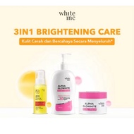 White inc 3in1 Brightening Care Alpha Glowhite Body Lotion + Aha Body serum + Alpha Glowhite Body Ma