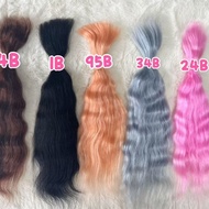 Imported Combed Mohair Hair Row Blythe/bjd/ob11 Doll Wig Hair Tie Original Hair