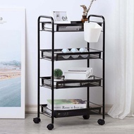 [Ready Stock]  4 Tier Trolley Multi-Function Storage Rack