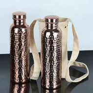 800ML Copper Drinking Bottle Hammer Pattern Leakprof Sports Water Bottle Outdoor Cycling Gym Fitness