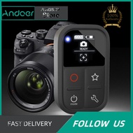 Camnoon รีโมทคอนโทรลไร้สายสำหรับกล้องถ่ายวิดีโอโฟกัสซูมระยะการควบคุม15เมตรแบตเตอรี่ในตัวพร้อมอะไหล่ส