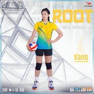 Áo Bóng Chuyền Beyono Root Vàng Nữ - Áo Thể Thao Cao Cấp Nam Nữ