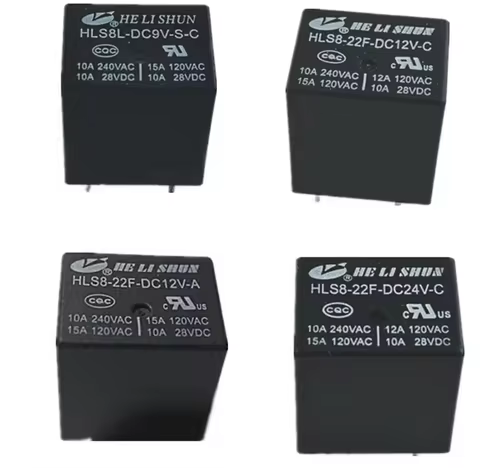 NewOriginal 10A 5V 6V 9V 12V 24VDC Relay 5PINS HLS8-22F-DC5V-C HLS8-22F-DC6V-C HLS8-22F-DC9V-C HLS8-