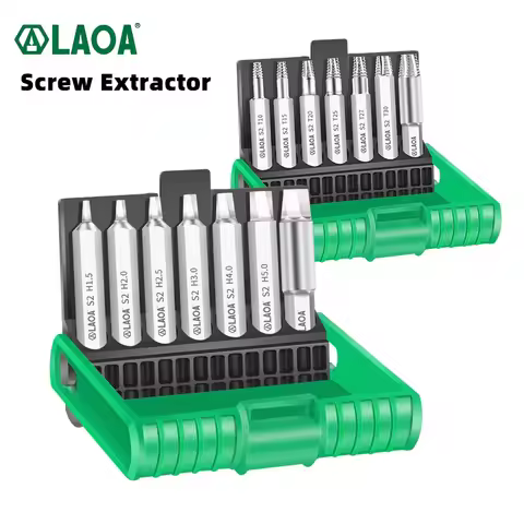 LAOA Screw Extractor Bit Torx Guide Hex Guide Broken Quick S2 Extractor Broken Bolt Screw Extraction