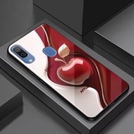 Ốp Lưng cho SAMSUNG GALAXY A20/ A30/ M20 – Mặt Kính Cường Lực Cao Cấp – Họa Tiết Trái Táo Đẳng Cấp