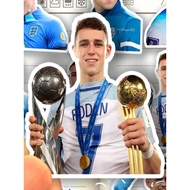 Phil Foden Sticker HD Waterproof Football Player Phil Foden Decorative Sticker Sticker Phone Case Ha